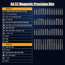 1Set 70 in 1 3.7V Mini Electric Screwdriver Kit Rechargeable Magnetic Repair Tool Kit with 5 Torque Settings 64 S2 Precision Bits 4 LED Lights for Phone Camera Laptop Watch Repair