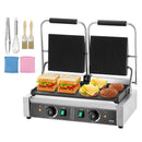 Commercial Panini Grill 3600W Electric Sandwich Panini Maker with Temp Control and 19"X9" for Hamburger Steak Bacon