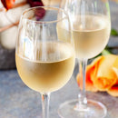 Restaurantware-10.5 Ounce All-Purpose Wine Glasses, Set of 6 Crystal Stemmed Wine Glasses - for White or Red Wines, Laser-Cut Rim, Fine-Blown Crystal White Glass, Dishwashable Stemware