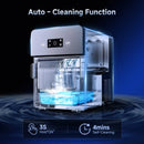 Countertop Touch Screen Manual Ice Maker, Smooth Spherical Ice, 150 Pcs/24H, Black