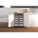 Kitchen Island on Wheels with Storage Cabinet Kitchen Cart Small Portable Islands for Kitchen Accent Coffee Bar Cabinet Buffet