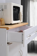 Tall Free Standing Kitchen Cabinet, White