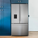 22.4 Cu. Ft. 3-Door French Door Refrigerator with Water Dispenser and Automatic Ice Maker in Stainless Steel, Counter Depth