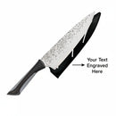 Stainless Steel Hammered Blade Knife Finish Stainless Blade