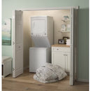 Electric Stacked Laundry Center with 2.3-Cu Ft Top Load Washer and 4.4-Cu Ft Dryer ( White )