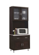 Tall Kitchen Cabinet, Chocolate-Grey