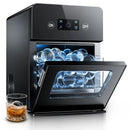 Countertop Touch Screen Manual Ice Maker, Smooth Spherical Ice, 150 Pcs/24H, Black
