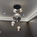 Nordic Lava Glass Pendant Light Modern Led Chandeliers for Living Room PVC Lustre Home Decor Indoor Hanging Lamps Light Fixture