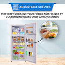 18-Cu Ft Counter-Depth 29.5-In Wide Top-Freezer Refrigerator with Ice Maker ( Cream )