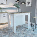 TUHOME Cala Kitchen Island Engineered Wood Kitchen Islands in Multi-Color