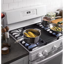 30-In 5 Burners 5-Cu Ft Freestanding Natural Gas Ran ( White )