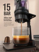 Portable Coffee Machine for Car & Home,Dc12V Expresso Coffee Maker Fit Nexpresso Dolce Pod Capsule Coffee Powder H4A