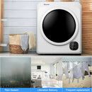 1700W Portable Clothes Dryer Electric Tumble Laundry Dryer Stainless Steel Tub 13.2 Lbs /3.22 Cu.Ft
