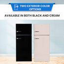 18-Cu Ft Counter-Depth 29.5-In Wide Top-Freezer Refrigerator with Ice Maker ( Cream )