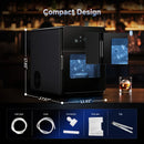 Countertop Touch Screen Manual Ice Maker, Smooth Spherical Ice, 150 Pcs/24H, Black
