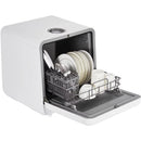 Portable Dish Washer Countertop with Faucet & Manual 5L Water Tank Modes Water Inlet Compact with More Space inside 6 Programs