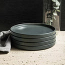 Celina 16-Piece Gray Matte Dinnerware Set Stoneware (Service for 8)