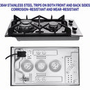 Profile 12 In. 2 Burners Recessed Gas Cook Top in Stainless Steel with Melt-Proof Metal Knobs