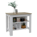 TUHOME Cala Kitchen Island Engineered Wood Kitchen Islands in Multi-Color