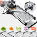 Mandoline Food Slicer, Adjustable Stainless Steel Vegetable Slicer with Hand Guard, Fruit Vegetable Onion Potato Julienne Chopper Slicer