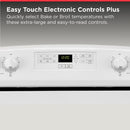 30-In 4 Burners 4.8-Cu Ft Freestanding Electric Range ( White )