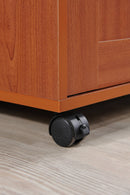 Kitchen Cart with Spice Rack plus Towel Holder, Cherry