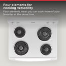 30-In 4 Burners 4.8-Cu Ft Freestanding Electric Range ( White )