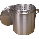 160 Qt. Aluminum Stock Pot in Silver with Lid