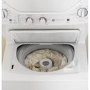 Electric Stacked Laundry Center with 2.3-Cu Ft Top Load Washer and 4.4-Cu Ft Dryer ( White )