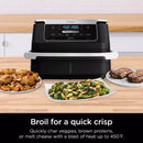 Ninja Foodi Dualzone Flexbasket Air Fryer with 7-Qt Megazone DZ071: 7-In-1, Nonstick, Digital Control, Dishwasher-Safe