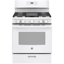 30-In 5 Burners 5-Cu Ft Freestanding Natural Gas Ran ( White )