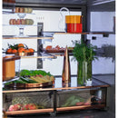 Counter-Depth 22.3-Cu Ft 4 -Door 36-In Wide Smart Compatible French Door Refrigerator with Ice Maker with Water and Ice Dispenser ( Matte Black with Brushed Stainless Handles ) ENERGY STAR Certified
