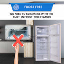 18-Cu Ft Counter-Depth 29.5-In Wide Top-Freezer Refrigerator with Ice Maker ( Cream )