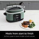 Ninja Possiblecooker PRO 8.5Qt Multi-Cooker with 8-In-1 Slow Cooker, Dutch Oven, Sous Vide, Oven Safe Pot to 500°F Sage Green MC1001GN
