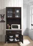 Tall Kitchen Cabinet, Chocolate-Grey