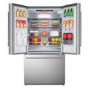 22.4 Cu. Ft. 3-Door French Door Refrigerator with Water Dispenser and Automatic Ice Maker in Stainless Steel, Counter Depth
