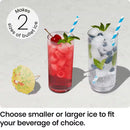 9 In. 22 Lbs. Bullet Countertop Portable Ice Maker in Black with 2-Ice Sizes and Self Cleaning Function