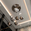Nordic Lava Glass Pendant Light Modern Led Chandeliers for Living Room PVC Lustre Home Decor Indoor Hanging Lamps Light Fixture