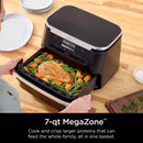 Ninja Foodi Dualzone Flexbasket Air Fryer with 7-Qt Megazone DZ071: 7-In-1, Nonstick, Digital Control, Dishwasher-Safe