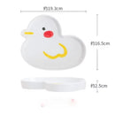 Cute Cartoon Underglaze Color Animal Ceramic Breakfast Plate Children'S Rice Plate Fruit Cake Dessert Dish Dinner Plates