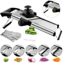 Adjustable Mandoline Slicer for Kitchen, Stainless Steel Food Vegetable Potato Onion Slicer French Fry Cutter, Slicer Julienne with Gloves,