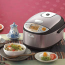 Zojirushi Induction Heating Rice Cooker & Warmer, 3 Cups (Uncooked), Stainless Dark Brown, Made in Japan: Japanese Brand, 7 Settings, NP-GBC05