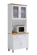Tall Free Standing Kitchen Cabinet, White