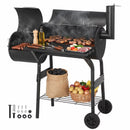 All Metal Steel Warming Rack 192 Sq. In. Cooking Space Spacious Barrel Charcoal BBQ Grill for Balcony Picnics Party & Camping