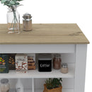 TUHOME Cala Kitchen Island Engineered Wood Kitchen Islands in Multi-Color