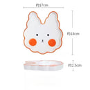 Cute Cartoon Underglaze Color Animal Ceramic Breakfast Plate Children'S Rice Plate Fruit Cake Dessert Dish Dinner Plates