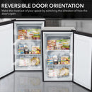 Whynter Upright Freezer with Lock, 3 Cu. Ft. Small Freezer Mini Freezer for Bedrooms, Dorms, Garages, Offices CUF-301SS, Stainless Steel, Energy Star