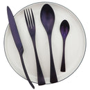 Stainless Steel Cutlery Set, Four Portable Frosted Western Tableware