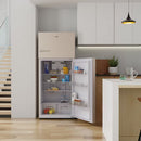 18-Cu Ft Counter-Depth 29.5-In Wide Top-Freezer Refrigerator with Ice Maker ( Cream )