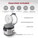 Commercial 30-Cup Rice Cooker & Warmer with Nonstick Pot - Silver/Black